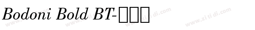 Bodoni Bold BT字体转换